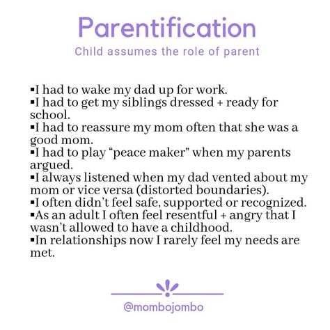 Courtney Burg en Instagram: “☝🏼Do you see yourself as a child in any of these? _____ Parentification is a term used to describe when a child assumes the role as parent.…” Parentification Quotes, Toxic Cycle, Friendship Problems, Unmet Needs, Inner Child Work, Narcissistic Parent, Mental Health Counseling, Inner Child Healing, Emotional Awareness