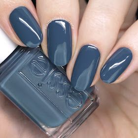 Nail Polish Society: Essie Spring 2018 Collection Blue Nail Color, Nagellack Trends, Her Nails, Blue Nail Polish, Blue Nail, Essie Nail, Winged Eyeliner, Classy Nails, Nail Arts