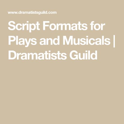 Musical Script, Play Script, Movie Making, New Things To Try, Writing Career, Stage Play, Resume Format, Easy Reading, Screenwriting