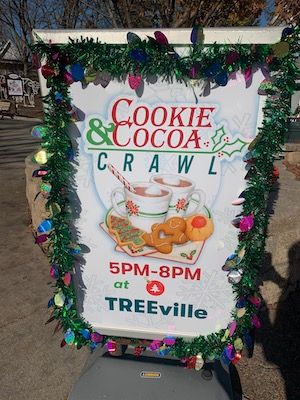 Cookie & Cocoa Crawl at Hersheypark | Mommy University Christmas Cookie Walk Ideas, Cookie Crawl Ideas, Cookies And Cocoa Party, Chamber Ideas, Community Christmas, Chamber Events, Cocoa Party, Christmas Cozy, Holiday Program