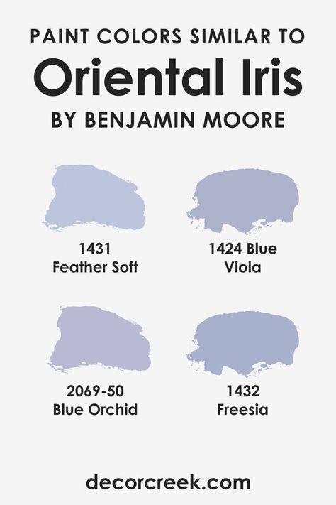 Colors Similar to Oriental Iris 1418   by Benjamin Moore Purple Trim Interior, Blue And Purple Bedroom Ideas, Blue And Purple Bedroom, Blue Bedroom Paint, Modern Coastal Decor, Purple Bedrooms, Purple Paint, Blue Paint Colors, Blue Orchids