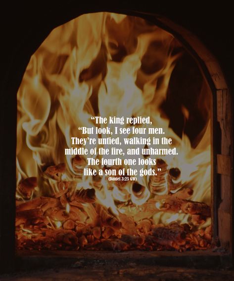 God’s with you in the flames. Shadrach, Meshach, and Abednego were friends of Daniel’s. In captivity, King Nebuchadnezzar forces them to worship his gold idol or get thrown in the furnace. Standing firm in their faith, the three young men refuse. As a result, the guards tie their hands and pitch them into the flames. The furnace was so hot; the fire killed the soldiers who took them to their fate. But then God appears in the blaze. Meshach Shadrach And Abednego, Shadrach Meshach And Abednego Tattoo, Elisha Goodman Prayer Points, King Nebuchadnezzar, Fire Bible, Shadrach Meshach And Abednego, Archangel Michael Tattoo, Michael Tattoo, Year Bible Reading Plan