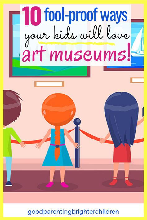 How to Make Art Museums for Kids the Best Places on Earth! Here are 10 tried-and-true strategies for taking kids to art museums that will open their eyes to culture, exploration and wonder while giving them the time of their lives! It’s a guarantee—these 10 ideas work! #artmuseumsforkids #artmuseumsforchildren #artmuseumsforkidsideas #homeschoolers Art Museum Activities, Museum Activities For Kids, Museum Kids Activities, Book Club Crafts, Earth For Kids, Museum Activities, International Museum Day, Kids Museum, Music And The Brain