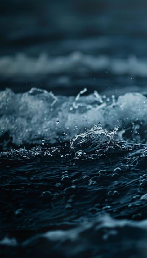 Stormy Weather Aesthetic Wallpaper, Tides Aesthetic, Deep Water Aesthetic, Sea Moodboard, Water Aesthetics, Dark Ocean Blue, Rain Pictures, Dark Water, Water Images