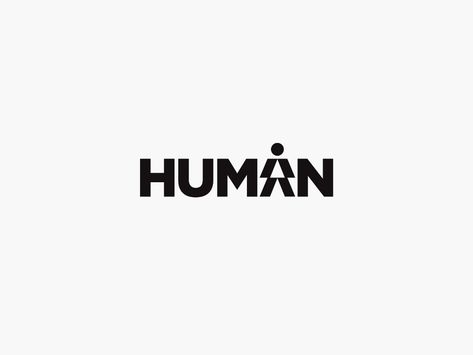 HUMAN logo design by Aditya | Logo Designer on Dribbble Word Mark Logo Typography, Simple Type Logo, Monogram Typography, Hr Logo, Modern Logotype, Human Logo Design, Typographie Logo, Clever Logo Design, Clinic Logo