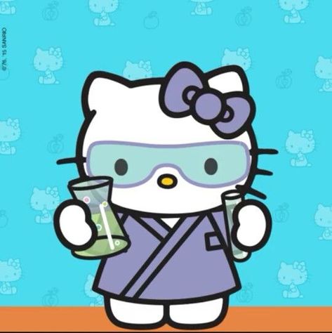 Chemist Hello Kitty Hello Kitty School, Hello Kitty Imagenes, Anime Rules, Kitty Pictures, Charmmy Kitty, Beach Icon, Hello Kitty Images, School Icon, Kitty Art