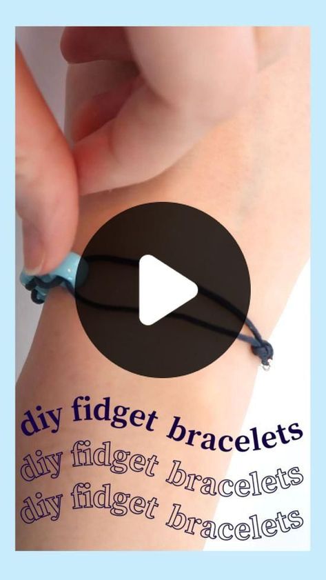 Megan Weller, Diy Fidgets, Fidget Bracelet, Bracelet Craft, Bracelet Craft Diy, Pinterest Diy, Crafts Jewelry, Diy Crafts Jewelry, Bracelet Crafts