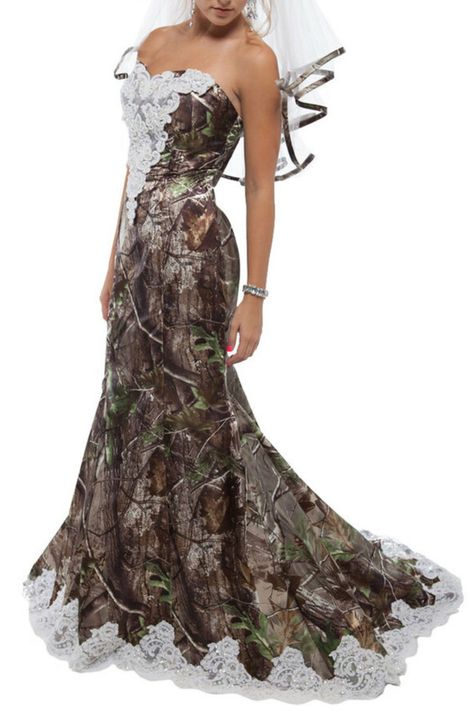 Country Camo Wedding Dresses, Camouflage Wedding Dress, Camo Wedding Dress Camouflage, Camo Wedding Dress With Boots, Wedding Dresses Country Style, Wedding Dresses Camo, Cursed Wedding, Pink Camo Wedding Dress, Country Wedding Dresses With Boots