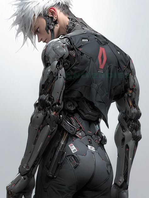 Cyberpunk Male, Sci Fi Character Design, Cyberpunk Armor, Girl Uniform, Cyborgs Art, Arte Robot, Cyberpunk City, Arte Cyberpunk, Cyberpunk Character