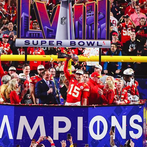 The Kansas City Chiefs pulled off a remarkable performance in the Super Bowl to defeat the San Francisco 49ers 25-22 and win the title for a second straight season. Star player Patrick Mahomes stole the show with the winning dive to lead his team to their third title in five years, with this one proving to be unexpected owing to the conditions involved.  The team relied on their defence, in spite of Mahomes, Travis Kelce and Rashee Rice being in the team. And the orchestration paid off in... Super Bowl Tickets, Allegiant Stadium, Ponce Puerto Rico, Superbowl Champions, The Chiefs, Chiefs Football, The End Game, Field Goal, Los Angeles Chargers