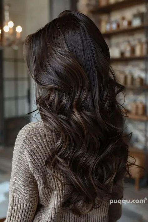 Espresso Brown Hair Color Highlights, Espresso Hair Color, Dark Chocolate Brown Hair, Brunette Hair Color Ideas, Κούρεμα Bob, Pageant Hair, Black Hair Balayage, Dark Brunette Hair, Chocolate Brown Hair Color