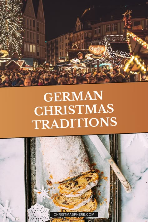 Traditional German Christmas Tree, German Christmas Ideas, Christmas In Germany Traditions, International Christmas Traditions, Traditional German Christmas Decorations, Germany Christmas Traditions, Welsh Christmas Traditions, European Christmas Traditions, German Christmas Aesthetic