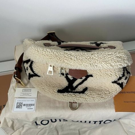 Louis Vuitton Bum Bag Monogram Giant Teddy Louis Vuitton Bum Bag, Giant Teddy, Monogram Pattern, Lv Monogram, Bum Bag, Adjustable Belt, D Ring, Vuitton Handbags, Louis Vuitton Monogram