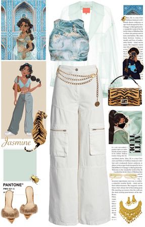 Modern Day Princess Jasmine Outfit, Jasmine Aesthetic Outfit, Princess Jasmine Aesthetic Outfit, Jasmin Inspired Outfits, Modern Princess Jasmine Outfit, Jasmine Modern Outfit, Jasmine Outfit Ideas Disney Princess, Aladdin Outfit, Jasmine Disney Outfit