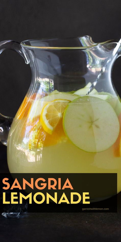 Pineapple Lemonade Recipe, Easy Lemonade, Summer Sangria Recipes, Easy Lemonade Recipe, Batch Cocktail Recipe, Homemade Lemonade Recipes, Pineapple Lemonade, Recipes For Summer, Summer Drink Recipes