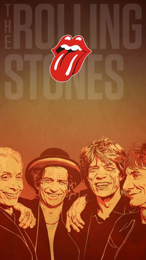 Rolling Stones Wallpaper, The Rolling Stones Poster, Rolling Stones Poster, Rolling Stones Logo, Rock N Roll Art, Vintage Concert Posters, Band Stickers, Arte Punk, Music Illustration