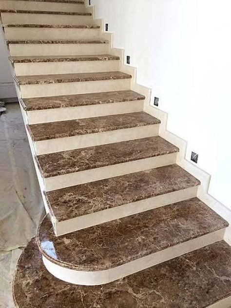 Stairs Tiles Design, سلالم حلزونية, Granite Stairs, درج السلم, Staircase Interior Design, Marble Flooring Design, Staircase Design Modern, Staircase Railing Design, Stairs Design Interior