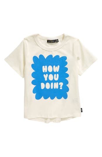 Keep your kid both comfy and friendly in a cotton T-shirt made with lots of extra stretch and an enthusiastic greeting printed on the front. 95% cotton, 5% elastane Machine wash, line dry Imported Toddler Shirt Ideas, Kids Tees Design, Baby Boy Graphic Tees, Kids Tshirt Designs, Kids Shirts Design, Ice Cream Shirt, Kids Tees, Kid Projects, Kid Art