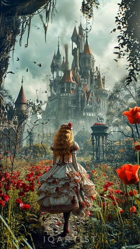 Alice In Wonderland Fanart, Alice In Wonderland Artwork, Comics Cover, Dark Alice In Wonderland, Alice In Wonderland Drawings, Wonderland Artwork, 4 Cats, Alice In Wonderland Aesthetic, Alice Madness