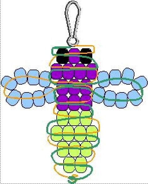 Make your own Beaded Firefly to hang on your backpack, duffel bag or purse. The tail glows in the dark, … Beaded Sculpture, Bead Pets, Bead Bugs, Fireflies Craft, Pony Bead Animals, Beads Projects, Pony Bead Projects, Pony Bead Crafts, Nerf Party