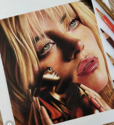 Realistic Face Drawing, Hyperrealistic Drawing, Colored Pencil Art Projects, Sharpie Drawings, Studera Motivation, Realistic Eye Drawing, Colored Pencil Portrait, Pencil Portrait Drawing, Prismacolor Art