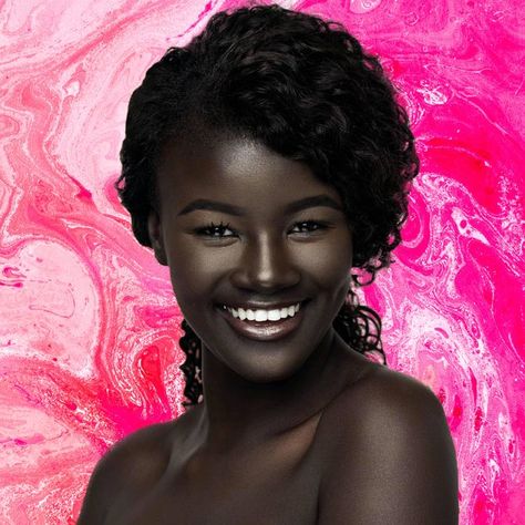 Model Khoudia Diop aka 'Melanin Goddess' Has Some Very Good Advice For Her Younger Self from essence.com Face Products, Dark Skin Beauty, Dark Skin Women, African Beauty, Dark Beauty, Beauty Videos, Black Is Beautiful, Beauty Skin, A Black