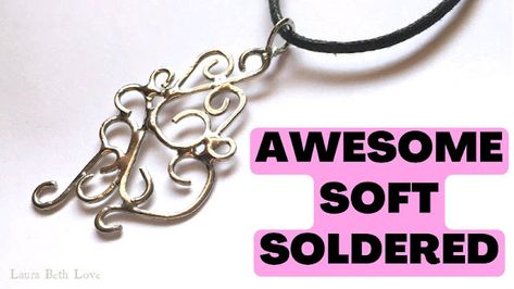 Dishfunctional Designs: Swirls & Curls Sculpted Soft Solder Pendant - New Video! Soft Solder Jewelry Tutorial, Soldered Pendants Tutorial, Soldering Iron Jewelry, Broken China Jewelry Diy, Soft Soldering, Soft Solder, Jewelry Book, Jewelry 2022, Soldered Pendants