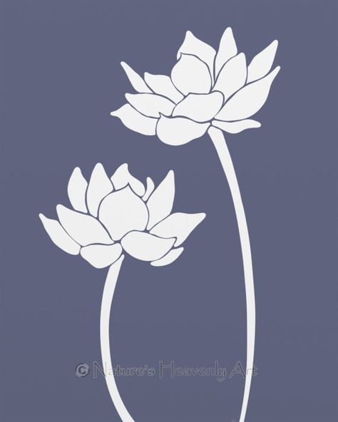 Lotus Lotus Flower Art, Lotus Art, Living Room Prints, Flower Prints Art, Watercolor Flower, Flower Wall Decor, Blue Violet, Stained Glass Patterns, Decor Living Room