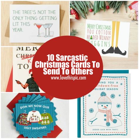 We have 10 Sarcastic Christmas Card to send to others. You will have fun sending these, the people you send them to may not though. Orange Chicken Wings Recipe, Sarcastic Christmas Cards, Spicy Orange Chicken, Tortilla Pinwheels, Soft Sugar Cookie Recipe, Diy Crafts Ideas, Quotes Sarcastic, Sarcastic Christmas, Hate Christmas