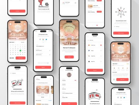 Poster Game, Wedding Planner App, Wedding Organizer, Wedding Services, Mobile App Ui, Planning And Organizing, Logo Icon, App Ui Design, Ui Elements