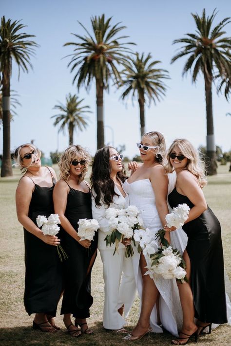 Key words: black bridesmaid dresses, white bridal bouquet, beach wedding, white bridal suit Wedding Sunglasses Bridesmaids, Bridesmaids Sunglasses Pictures, Wedding Party Sunglasses Pictures, Bridesmaid Sunglasses Photo, Wedding Dress With Sunglasses, Bridal Party With Sunglasses, Wedding Party Sunglasses, Sunglasses Bridesmaids, Bridesmaids Sunglasses