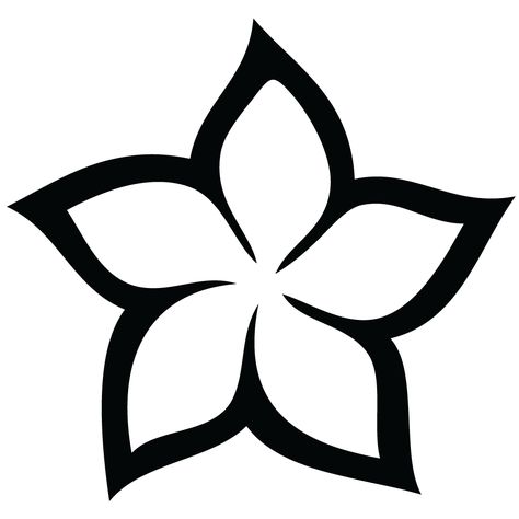 Clip Drawing, Pictures To Trace, White Frangipani, Flower Tattoo Stencils, Plumeria Tattoo, Dot Painting Tools, Flower Stencils, Frangipani Flower, Ancient Tattoo