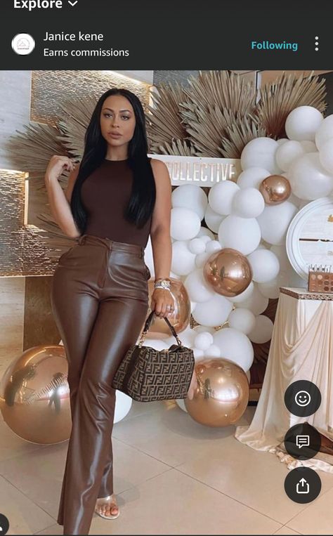 Vestidos Sport, Nude Outfits, Brown Outfit, Classy Work Outfits, Baddie Outfits Casual, Leather Outfit, Fancy Outfits, Fall Fashion Outfits, Lookbook Outfits