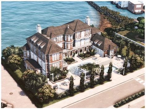 The Sims Resource - MM Bay Mansion Sims 4 Lots Mansion, Old Money Sims House, Sims 4 Mega Mansion, Sims 4 Rich House Cc, Sims 3 Build Cc, Sims 4 Mansion Download, Sims 4 Mansion Luxury, Sims 4 Mansion Cc, Sims 4 Mansion Floor Plans