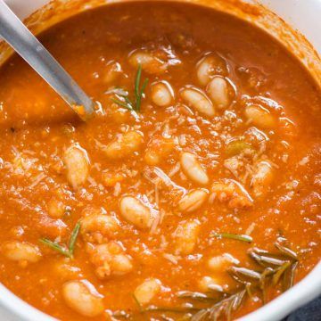 Tomato Bean Soup Recipes, White Bean And Tomato Soup, Tomato And White Bean Soup, White Bean Tomato Soup, Tomato Bean Soup, Tomato White Bean Soup, Slow Cook Soup, Bean Tomato Soup, Souper Sunday