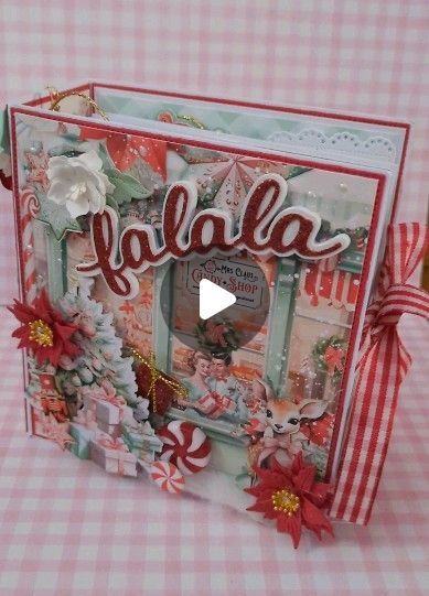 Moscha Perle on Instagram: "Christmas Card Book Box Made with Scrapdivadesigns August Release Embellishment Box, Thankful Word and Grateful Word for the cards, also the Nutcracker Die from Last year

@scrapdiva.designs
@scrapdiva.29 
@mintaypapers

#mintaypaper 
#mintaymerryandjoy 
#scrapdivadesigns 
#scrapdivadesignsdies 
#embellishmentbox 
#cardbox
#christmasinjuly
#christmascrafting
#christmascards
#christmastags
#nutcracker" Scrapdiva Designs, Christmas Card Book, Christmas Layouts, Instagram Christmas, Card Book, The Nutcracker, Mini Scrapbook Albums, Christmas In July, Book Box