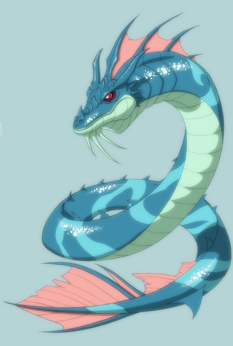 Crisis On Two Earths, Ocean Creatures Art, Snake Monster, Animation Character Design, Hybrid Art, Sea Serpent, Animation Character, Snake Art, Ancient Mythology