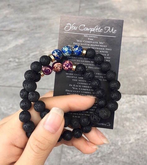 Scrub Fashion, Lion Head Bracelet, Relationship Bracelets, You Complete Me, Lava Beads, Hand Bracelet, Couple Jewelry, Couple Bracelets, Beaded Bracelets Diy