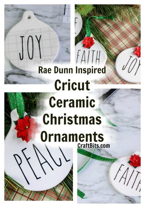 Cricut Ceramic, Christmas Bazaar Crafts, Cards Ideas Handmade, Free Christmas Crafts, Christmas Tutorial, Ceramic Christmas Ornaments, Terra Cotta Pot Crafts, Bazaar Crafts, Christmas Craft Projects