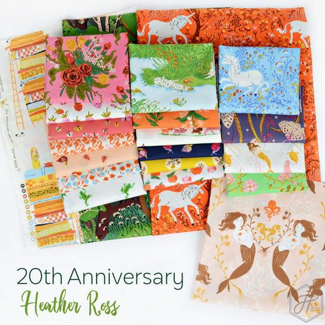 Heather Ross 20th Anniversary Fabric by Heather Ross | Hawthorne Supply Co Favorite Childhood Books, Heather Ross, Cabin Quilt, Childhood Books, Classic Home Decor, Windham Fabrics, Indie Sewing Patterns, Cozy Cabin, 20th Anniversary