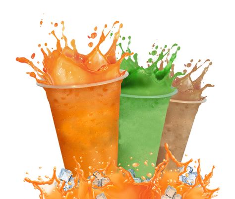 Ice Png, Tea Png, Bubble Drink, Thai Milk Tea, Colorful Drinks, Bubble Milk Tea, Seni Dan Kraf, Thai Tea, Drink Menu