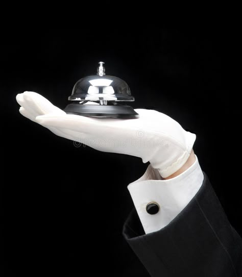 Butler with Call Bell. Butlers outstretched hand and arm with service bell , #AFFILIATE, #Bell, #Butlers, #Butler, #Call, #outstretched #ad Concierge Aesthetic, Cluedo Costume, Emma Cline, Butler Aesthetic, Gloves Drawing, Outstretched Hand, Bell Image, Bell Logo, The Necromancer