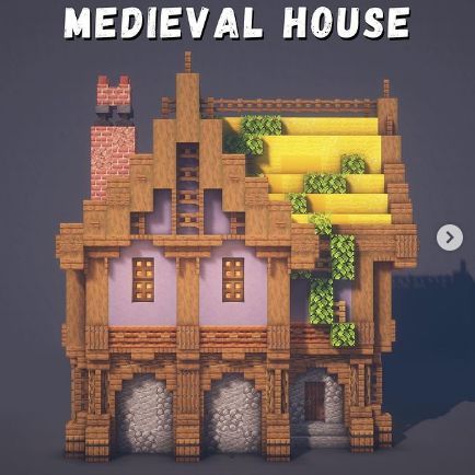 Midevil Minecraft Town, Minecraft House Exterior, Minecraft Medieval Builds, Minecraft Church, Minecraft Medieval Buildings, Minecraft Medieval House, Minecraft Building Guide, Medieval House, Minecraft Structures