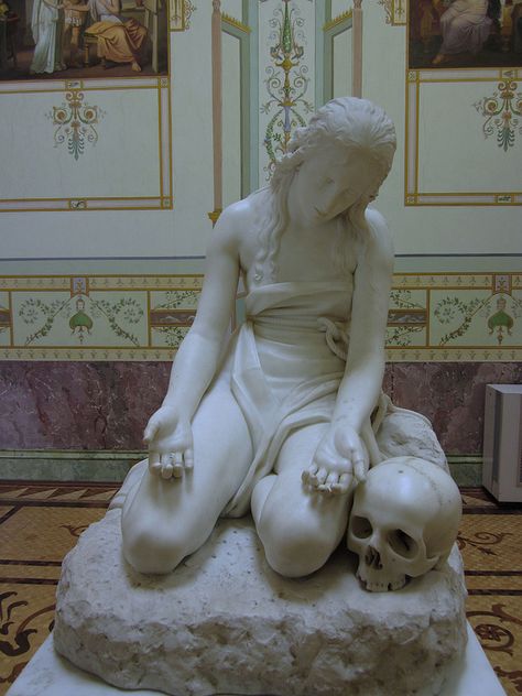 Maddalena penitente - Antonio #Canova Dark Imagery, Art Is Dead, Antonio Canova, Medieval Paintings, Hermitage Museum, Baroque Art, Historical Painting, Mary Magdalene, Sainte Marie