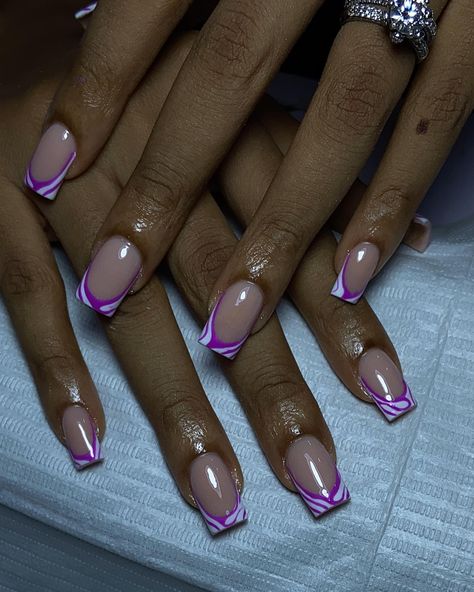 Short Square Nail Designs Purple, 3d Nail Art Square Nails, Short Squat Nail Ideas, Short Square Acrylic Nails 2024, Short Square Nails Design, Short Nail Inspo 2024, Short Square Acrylic Nails Fall 2024, Really Short Nails, Gel Overlay