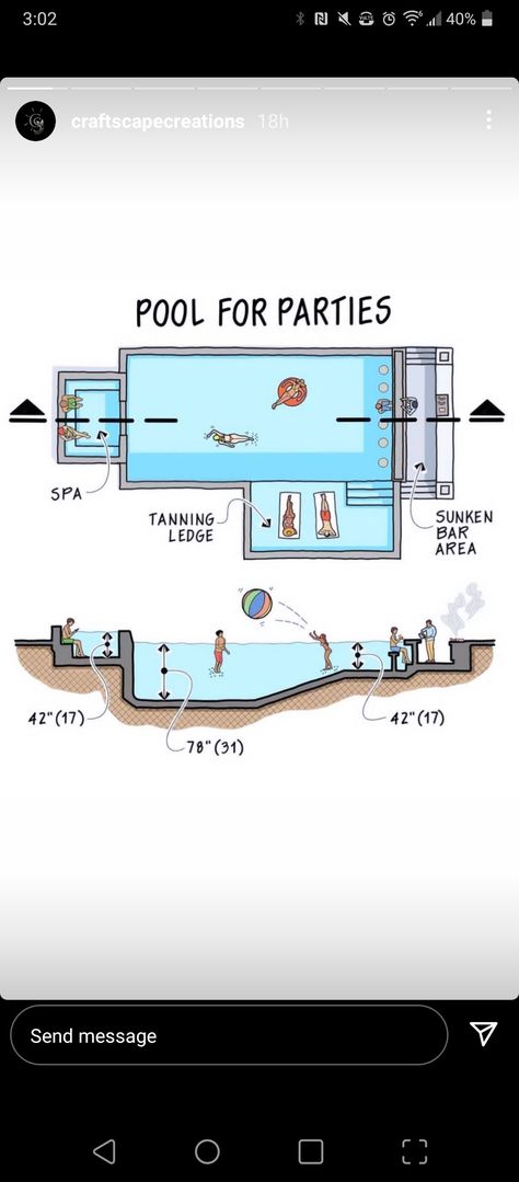 Indoor Pool Plans Layout, Swimming Pool Floor Plan, Pool Shapes Layout, Swimming Pool Layout Plan, Landscape Swimming Pool Design Plan, Patio And Pool Ideas Layout, Pool Architecture Plan, Pool Section, Pool Dimensions Standard