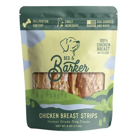 Beg & Barker Jerky for Dogs - Dog Training Treats - Natural Dog Treats Made in The USA - Grain Free, Diabetic-Friendly, High Chicken Jerky For Dogs, Jerky For Dogs, Dog Jerky, Chicken Dog, Chicken Jerky, Dog Training Treats, Natural Dog Treats, Training Treats, Grain Free