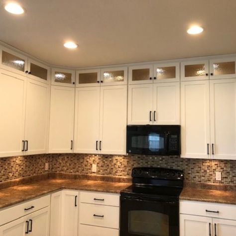 Adding Above Kitchen Cabinets, Glass Cabinets Above Kitchen Cabinets, Boxes Above Kitchen Cabinets, Small Space Above Kitchen Cabinets, Above Cabinet Space, Above Cabinet Ideas, Adding Cabinets Above Cabinets, Lights Above Kitchen Cabinets, Above Cabinet Storage