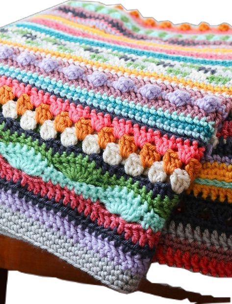 Design your own Crochet Sampler Blanket | My Poppet Makes Crochet Lap Blanket Patterns, Crochet Lap Blanket, Crochet Sampler, Unique Crochet Blanket, Crochet Sampler Blanket, Granny Stripe Blanket, Colorful Baby Blanket, Crochet Blanket Tutorial, Striped Crochet Blanket