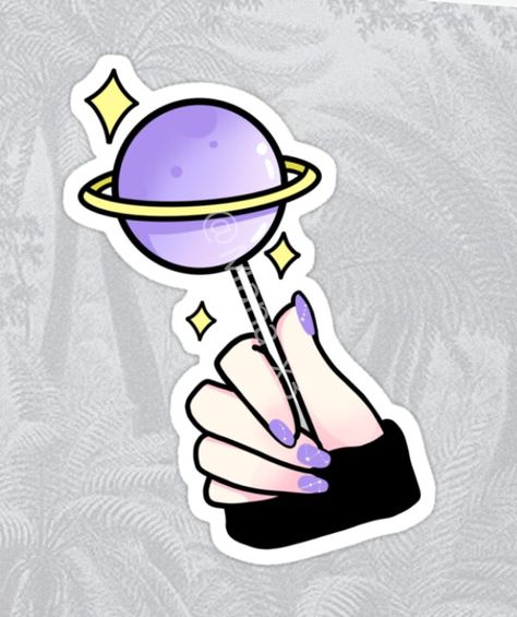 Lolly Tattoo, Lollipop Tattoo, Valentines Flash, Lollipop Sticker, Random Tattoo Ideas, Space Saturn, Tshirt Sticker, Celestial Seasonings, Space Sky